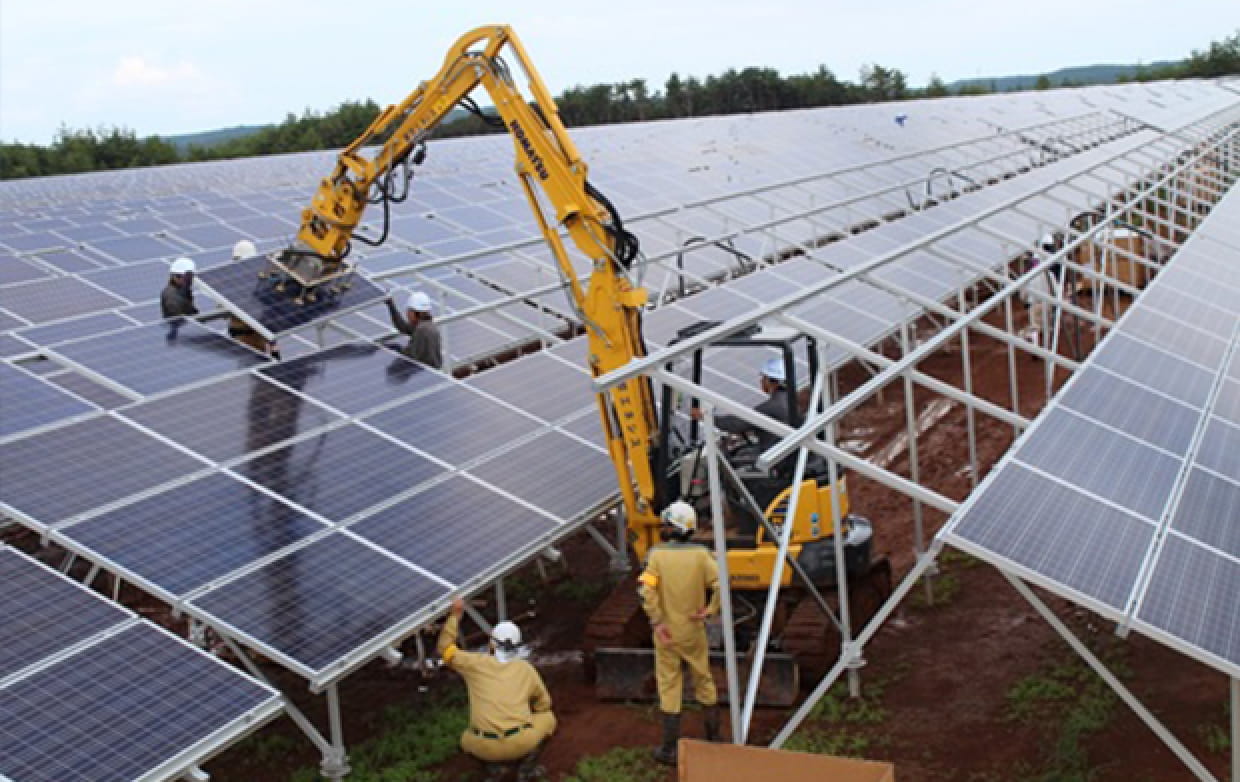 太陽光発電設備の設置