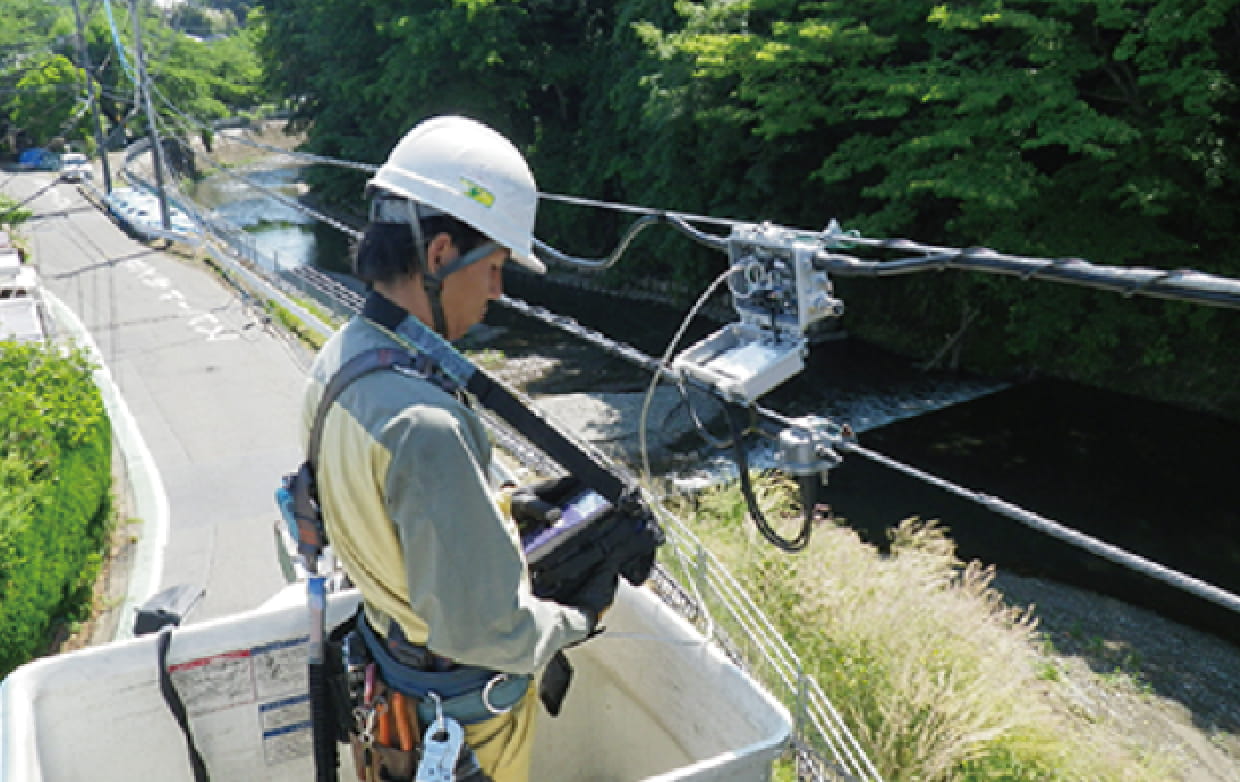 電線のチェック